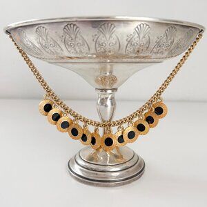 RARE Ferragamo Gold Link Collar Necklace, Vintage Ferragamo Jewelry
